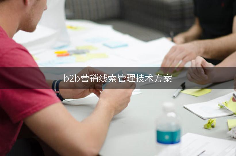 b2b营销线索管理技术方案