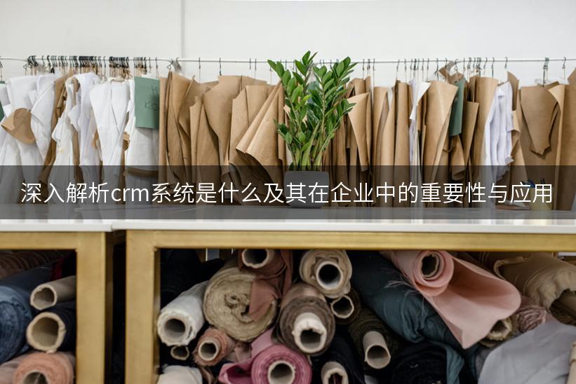 深入解析crm系统是什么及其在企业中的重要性与应用