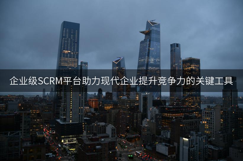 企业级SCRM平台助力现代企业提升竞争力的关键工具