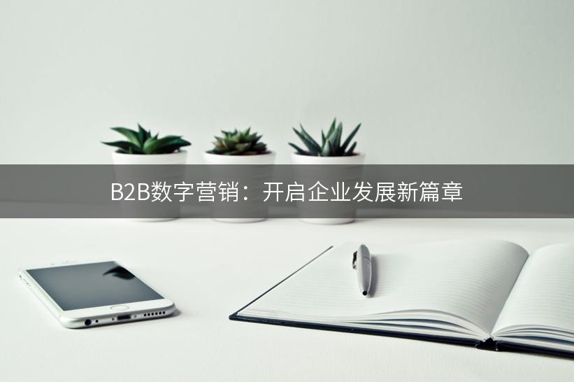 B2B数字营销：开启企业发展新篇章