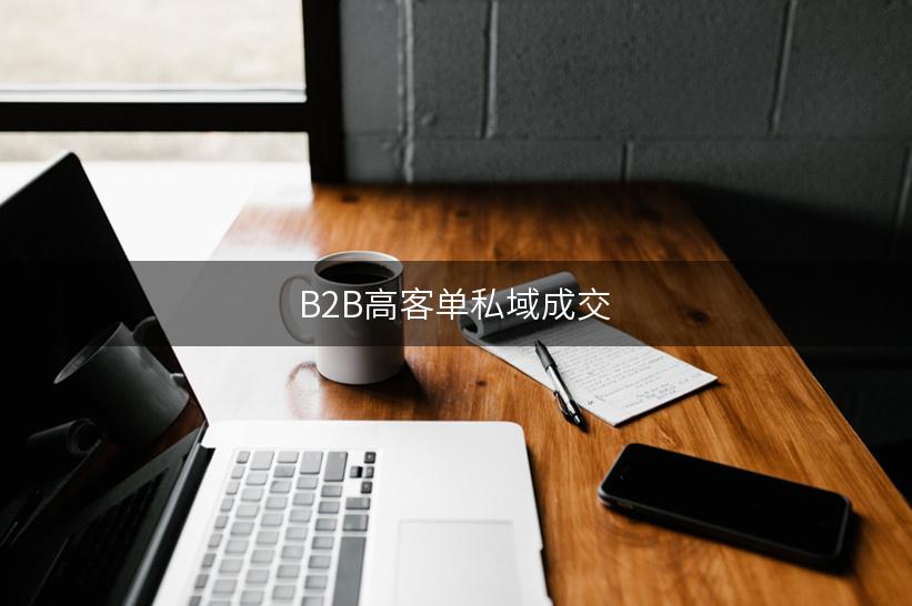 B2B高客单私域成交