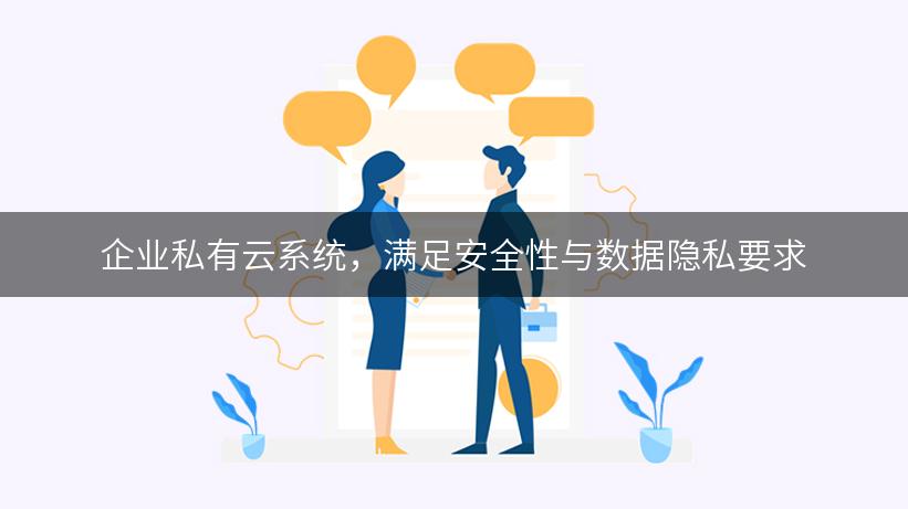 企业私有云系统，满足安全性与数据隐私要求