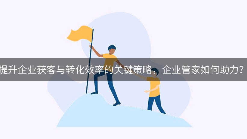 提升企业获客与转化效率的关键策略，企业管家如何助力？